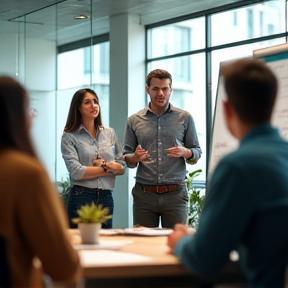 Internal training session for employees