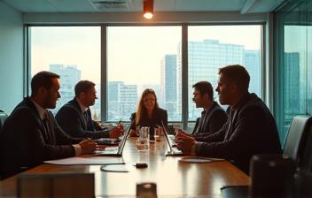 Team meeting at MilanoTech's headquarters